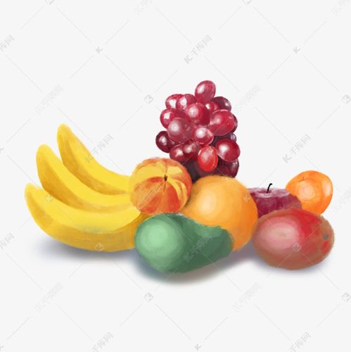 一堆水果菠萝香蕉素材图片免费下载-千库网