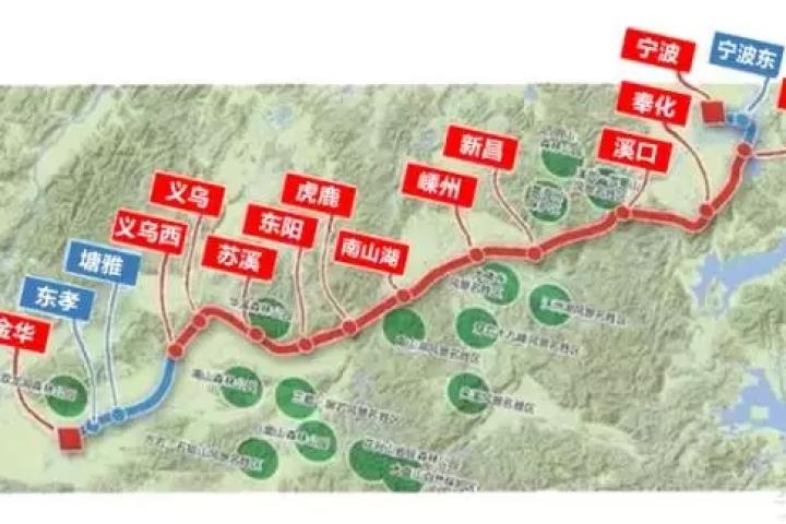 甬金铁路初步设计获批 宁波到金华1个半小时就够了