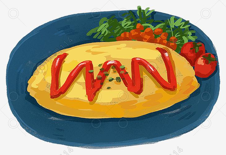 分享高清蛋包饭图片免费下载,图片主题是设计元素,使用场景是卡通手绘