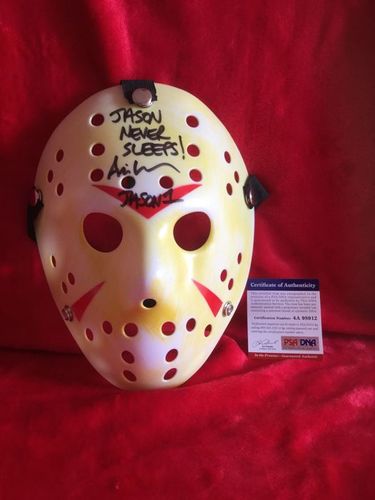 jason voorhees - jason - mask hand-signed by ari lehman (jason)