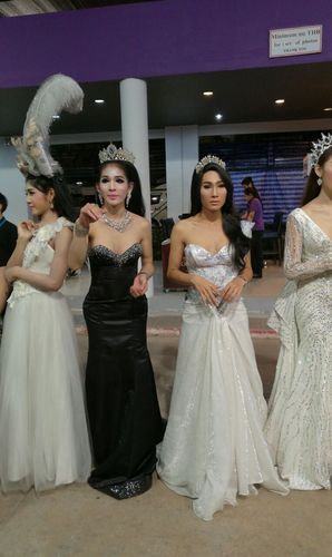 在表演的时候是不让拍照的,表演之后会给你时间和人妖拍照的,是收费
