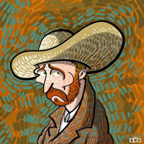 梵高风油画风壁纸头像朋友圈背景图分享6_油画_壁纸_咖啡厅_佳士得