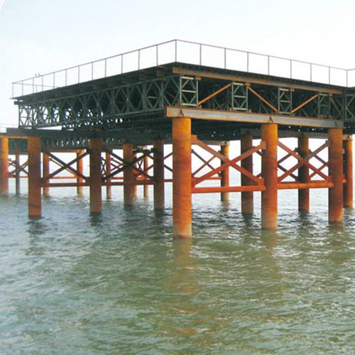 专业生产销售施工水陆平台钢结构贝雷桥