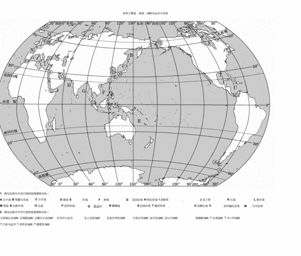 教师版:世界主要半岛,岛屿,群岛分布图.docx