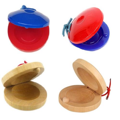 快板木质响板塑料奥尔夫早教教具幼儿园三角铁乐器哒哒舞板圆舞板