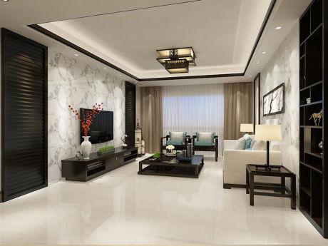 现代客厅瓷砖装修效果图