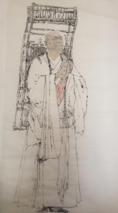 《玄奘》    国画