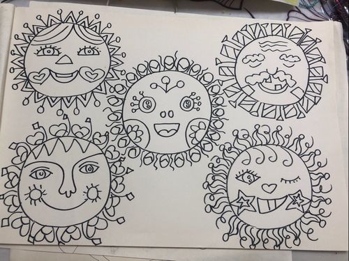 绘画想象与创作课程《太阳一家》——儿童画中级课程6岁以上