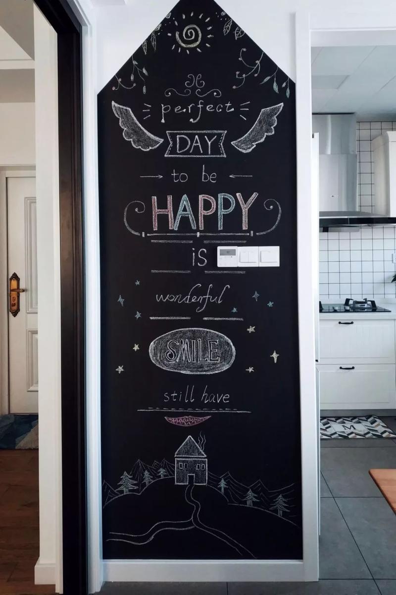 颜值担当黑板墙居家温馨好时光