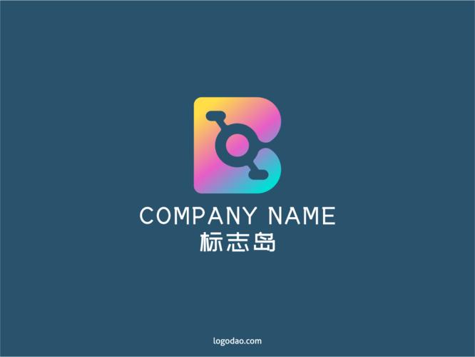 b字母创意标志logo设计免费下载