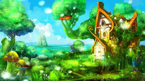 魔法屋绿色仙境_1920x1080_高清视频素材下载(编号:)