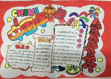 寻找年味中的数学手抄报 有趣的数学手抄报