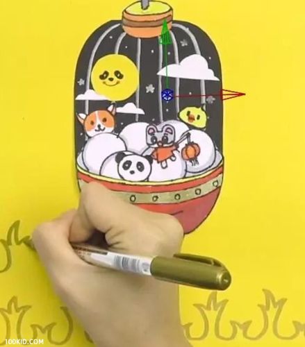 陪你画欢乐元宵灯笼画