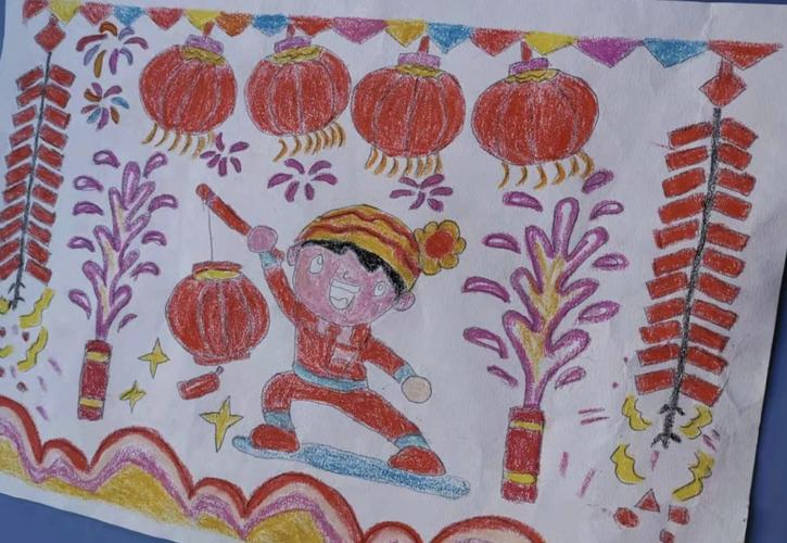 刘志丹红军小学二年级六班"庆元旦·迎新春"绘画主题活动