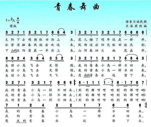 2016年新疆教师招聘考试《青春舞曲》稿(二)