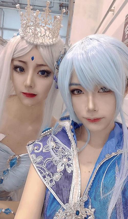 叶罗丽神仙cos灵公主受官方认可水王子冰公主与角色声优合影