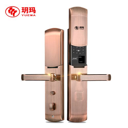 玥玛 指纹锁 密码锁 家用电子锁智能锁 防盗门锁 大门锁 办公室门锁