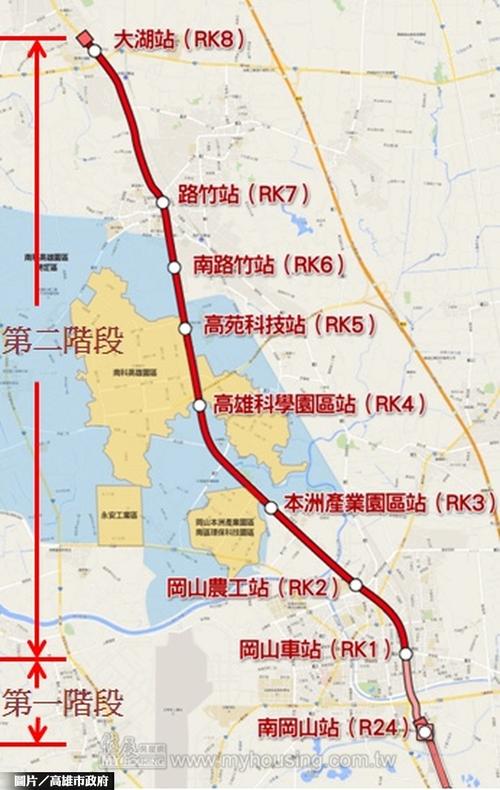 高捷冈山路竹延伸线 交通部审议通过
