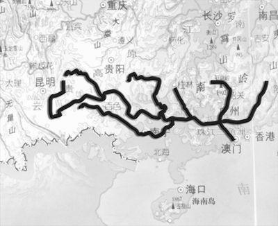 西江是华南地区最长的河流,为中国第三大河流,珠江水系中最长的河流