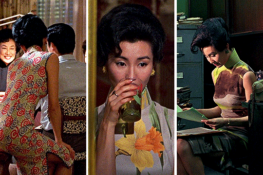 《花样年华》张曼玉的21件旗袍:看一眼就沦陷,穿旗袍只服张曼玉