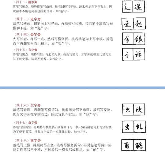 兰亭序 书法课件 庞中华钢笔行书字帖 怀仁集王羲之圣教序 毛笔笔画