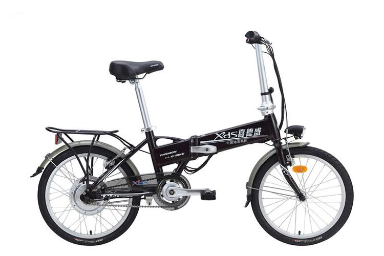 喜德盛电动车 锂电池36v折叠电动自行车 36v先行者2 隐形电动车
