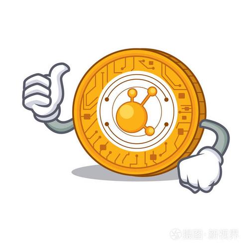 竖起大拇指bitconnect硬币字符卡通