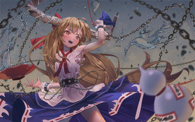 可爱风格的二次元美少女插画画面联动性强充满了故事感