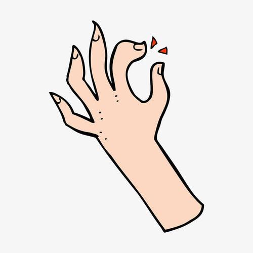 尖指甲的动画手