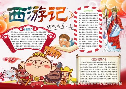 四大名著手抄报模板大全