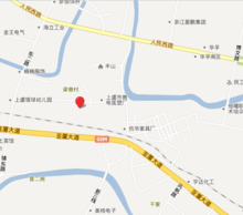 上虞市曹娥街道,北倚外环南路,西临新三线,东靠104国道.