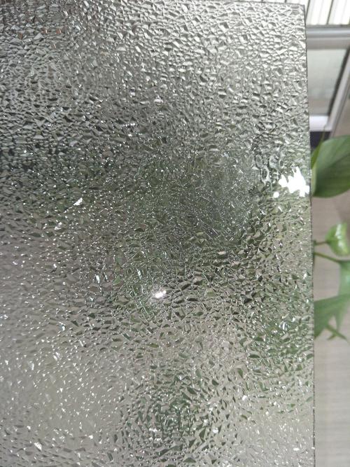 可钢化布纹 钻石压花玻璃厂家供应