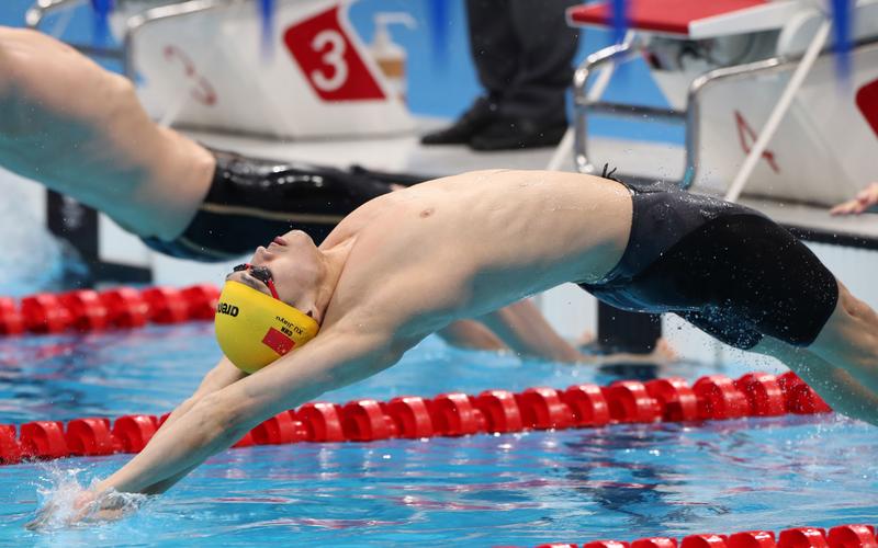 男子100米仰泳决赛,徐嘉余52秒51获第五名!
