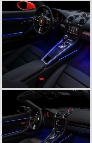 适用保时捷氛围灯macan 帕拉梅拉718卡宴改装车内饰led喇叭气氛灯 14