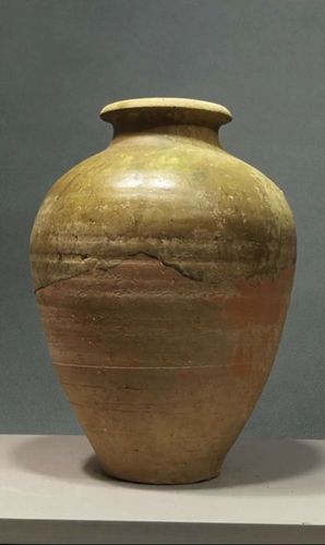 藏友您好.从图片来看,这是一件唐代河南窑口黄釉敞口梅瓶的作品.