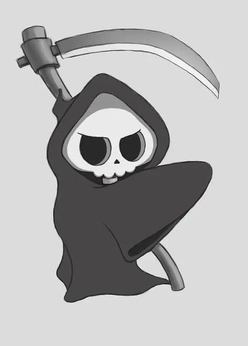 萌萌哒的简单折纸死神来找你玩啦放心它很可爱的