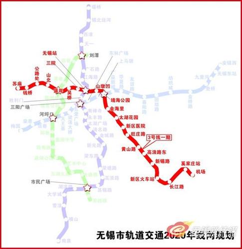 无锡地铁3号线全解:站点,地图,开通时间