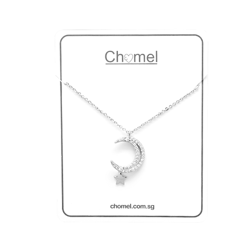 chomel星月立方氧化锆石项链2744项链