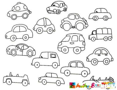 下面是素材之家小编收集整理的关于小汽车的简笔画大全,供小朋友们