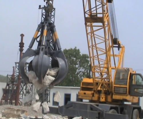 供应柴油 电动全液压抓石机,大石块的抓高设备