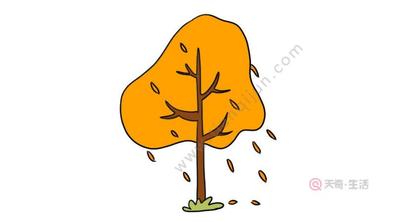 秋天的树简笔画 怎么画秋天的树简笔画