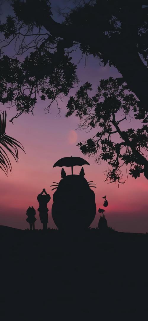 唯美晚霞动漫角色手机壁纸9p