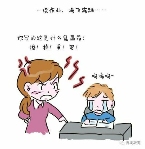 一谈作业,瞬间升级为暴跳如雷假母亲