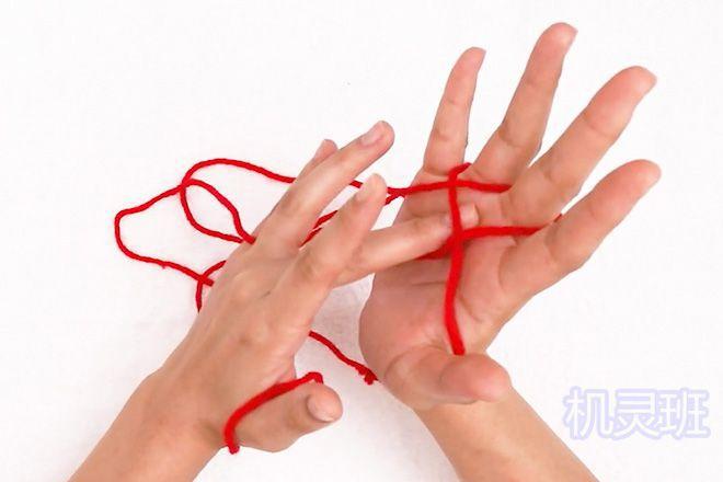 单人翻花绳教程:怎么翻绳蝴蝶(步骤图解)