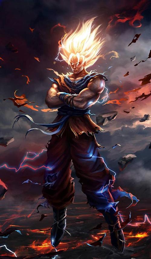 超级赛亚人变身——壁纸,太帅气了