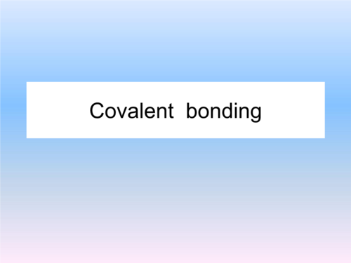 covalent bonding ap化学.ppt