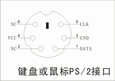 鼠标ps2转usb接线图