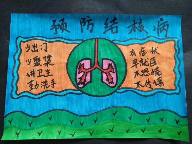 区直幼儿园小四班3.24世界防治结核病日绘画活动