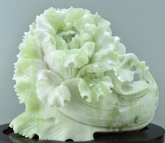 岫玉摆件岫岩玉石白菜摆件天然辽宁岫玉玉米雕件乔迁玉件