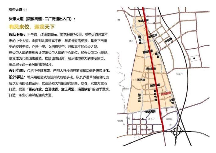 公示丨高平市高铁新区道路绿化设计方案出炉征求您的意见建议